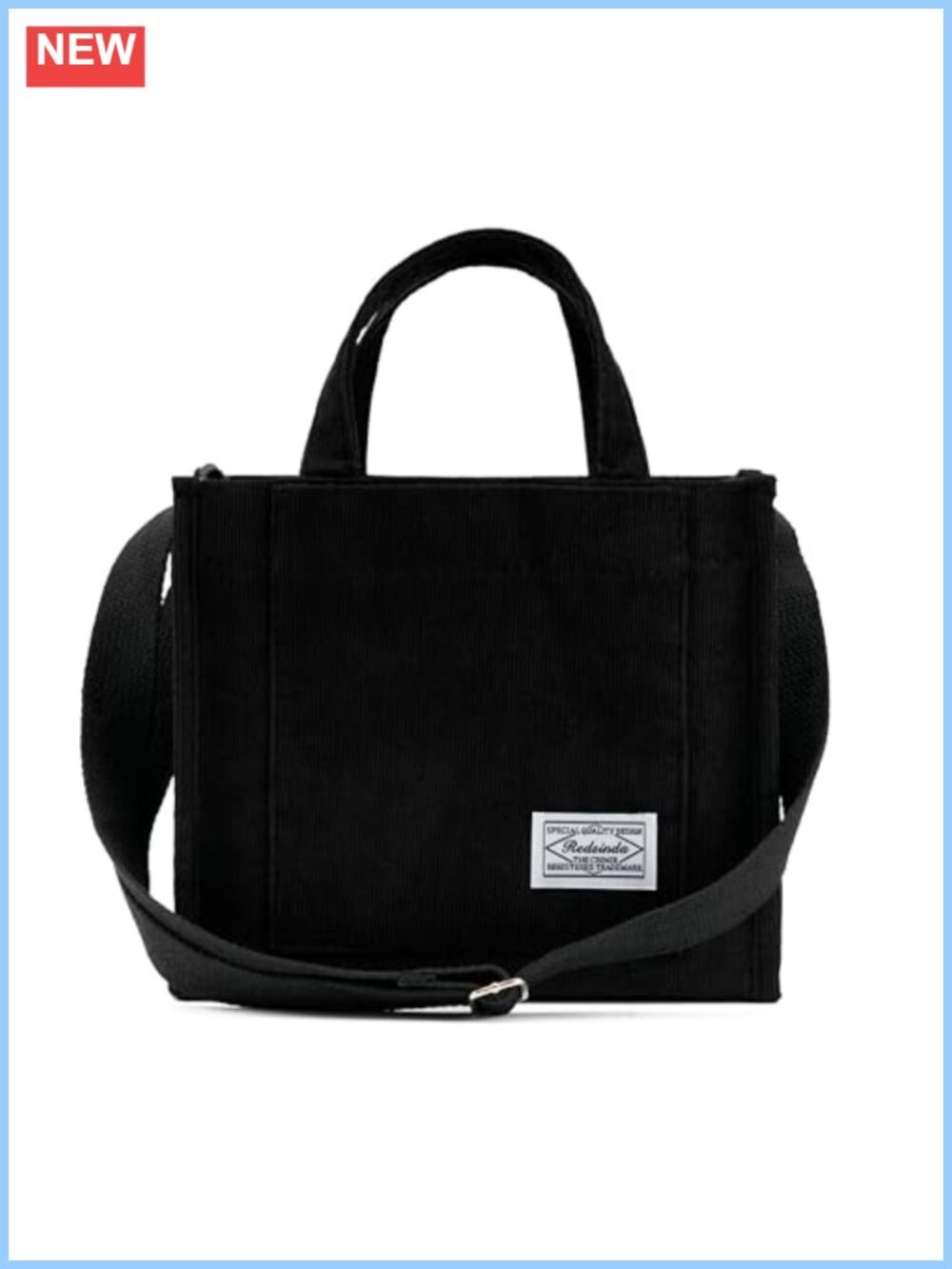 Corduroy Tote Bag Small Crossbody Square Handbag Everyday Mini Shoulder Bag